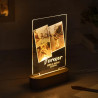 Lámpara personalizada rectangular madera